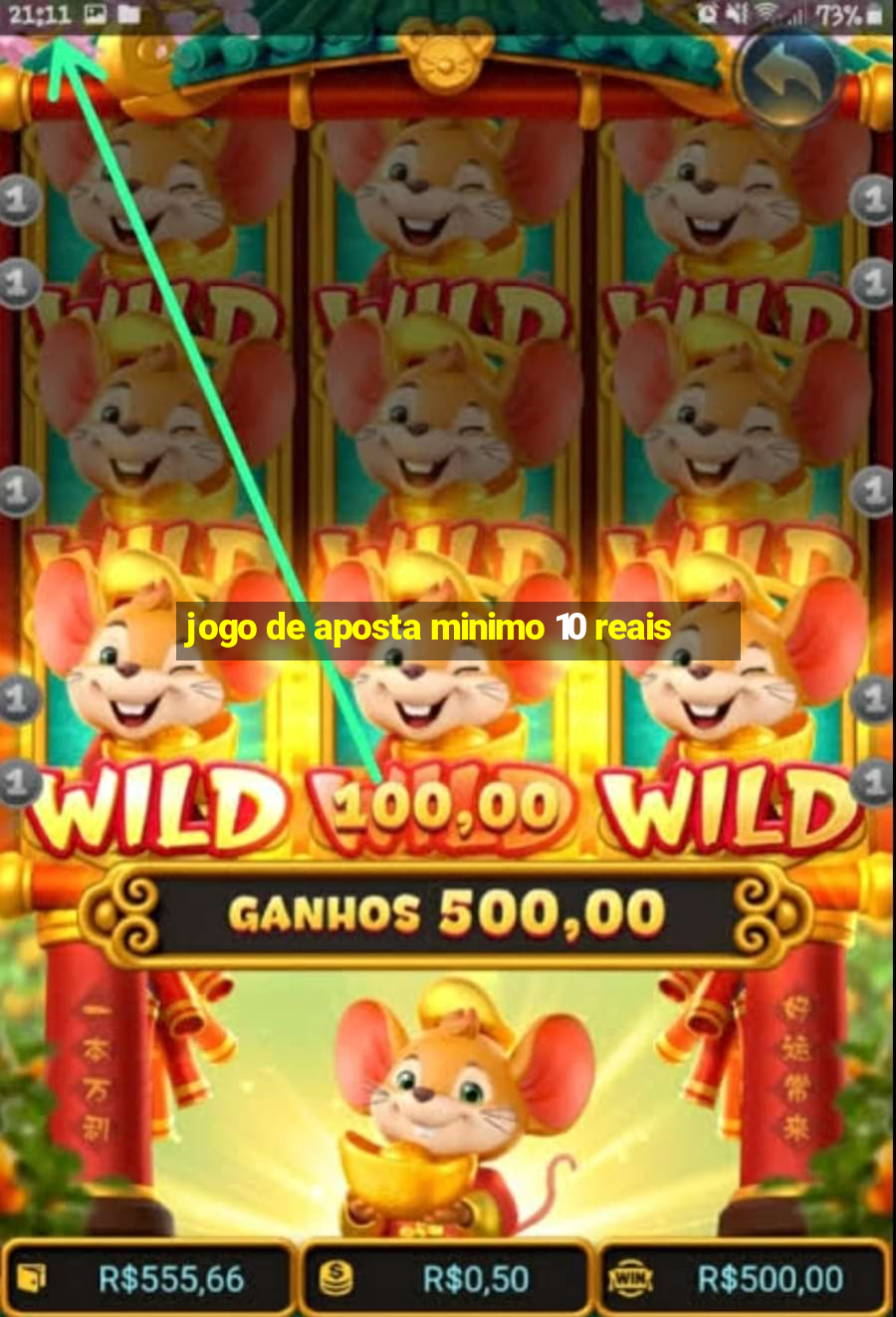 jogo de aposta minimo 10 reais