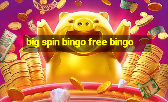 big spin bingo free bingo